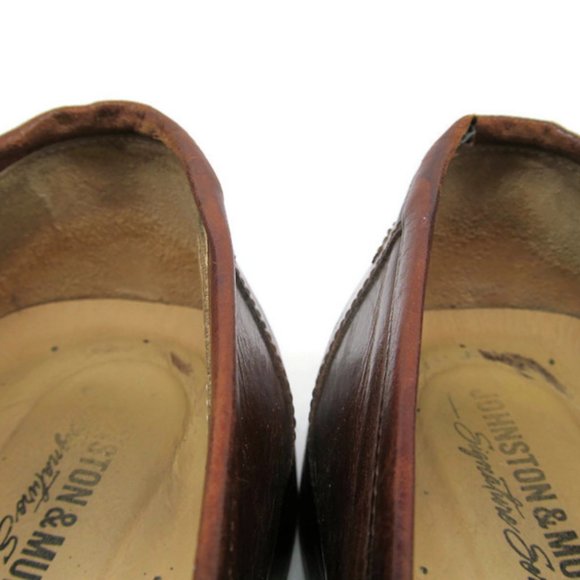 Johnston Murphy Mens Brown Tassel Loafers 10 M main image 9